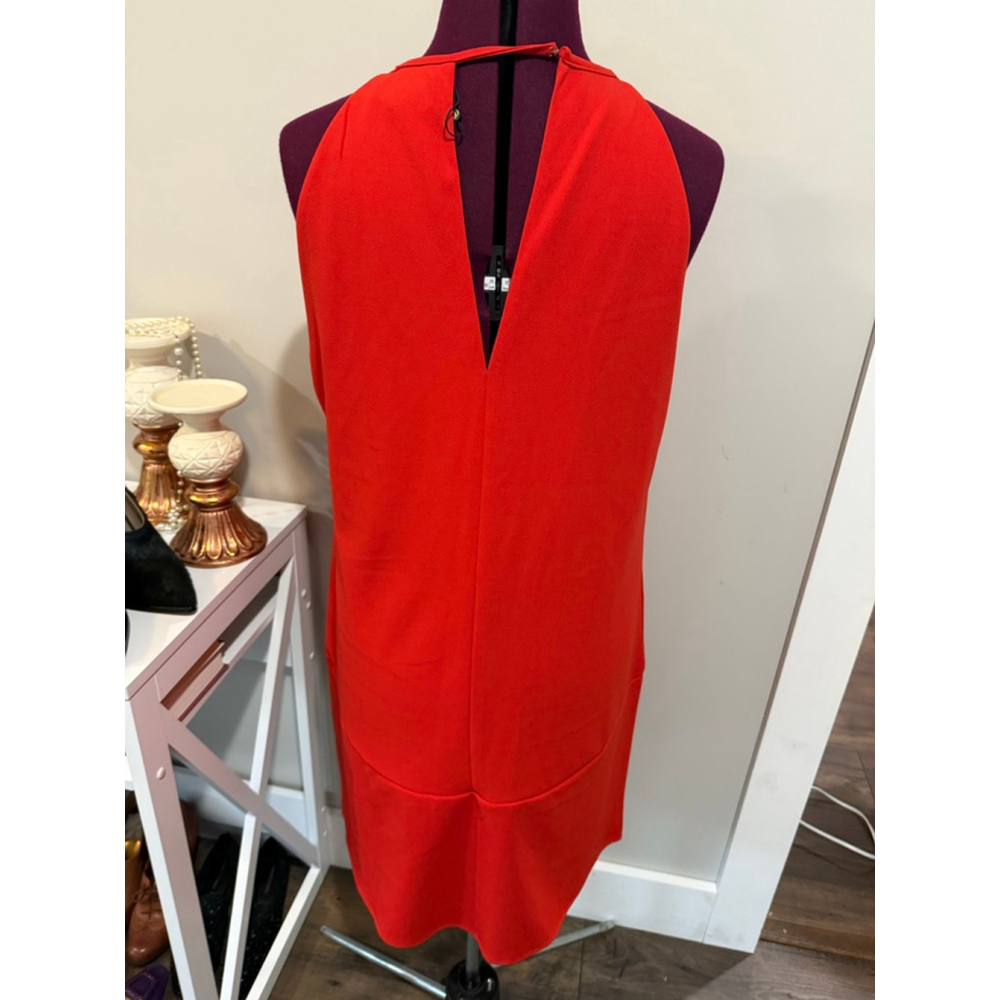 New Sam Edelman Red Keyhole Shift Dress 12 - Picture 3 of 4